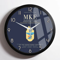 Thumbnail for Milwaukee Mitchell International Airport MKE Wall-Clock Framed - Navy Blue