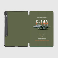 Thumbnail for F-14A Tomcat Defend The Fleet design on green army samsung tablet tablet case