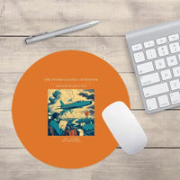 Thumbnail for VINTAGE G4393 - The Storm Chaser's Notebook - Designed Mouse Pads design on orange round