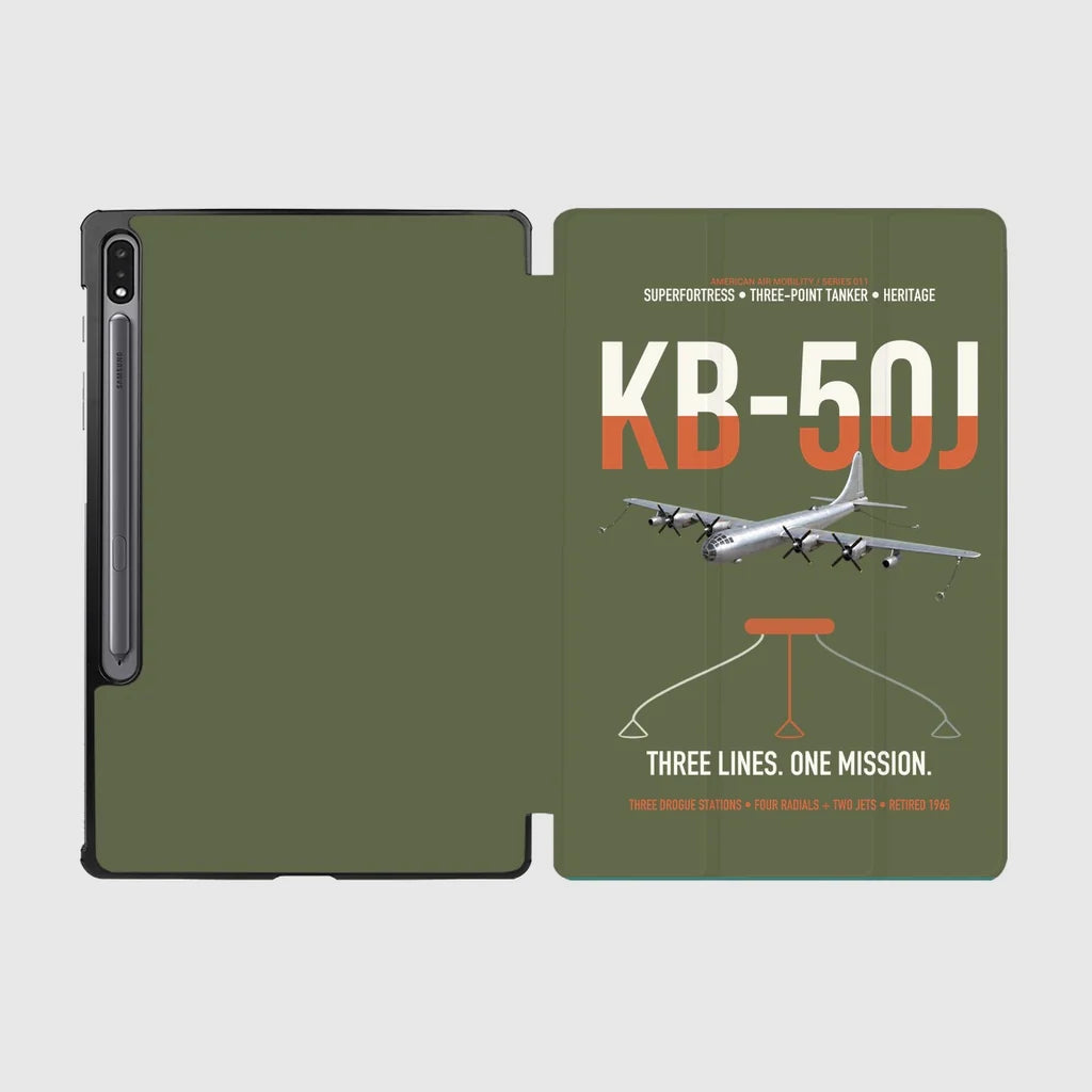 KB-50J Superfortress design on green army samsung tablet tablet case