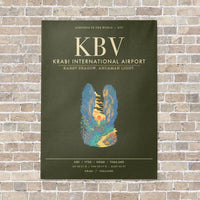 Thumbnail for Krabi International Airport KBV - Canvas Framed - Green Army
