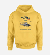 Thumbnail for Leonardo TH-73A Thrasher design on yellow double-side hoodie, single-side print