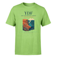 Thumbnail for Deer Lake Regional Airport (YDF) T-Shirt single-side front print in Light Green | deer-lake-regional-airport-ydf-double-side-t-shirt