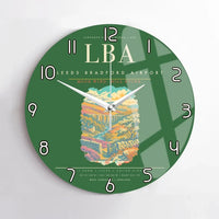 Thumbnail for Leeds Bradford Airport LBA Wall-Clock No-Frame - Green