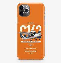 Thumbnail for Cessna 162 Skycatcher design on orange magsafe iphone case, for iPhone Pro Max