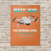 Thumbnail for DJI Mavic Mini vertical canvas print - no frame - orange background