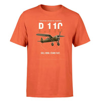 Thumbnail for PZL P.11c design on orange t-shirt, single-side print