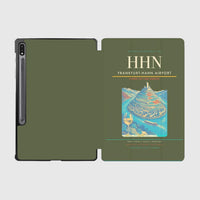 Thumbnail for Frankfurt-Hahn Airport (HHN) design on green army samsung tablet tablet case