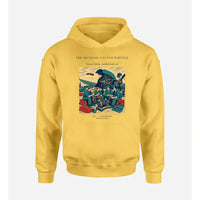 Thumbnail for VINTAGE G4452 - The Mechanic's Lunch Whistle - Premium Hoodie design on yellow premium