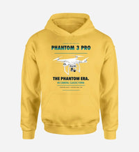Thumbnail for DJI Phantom 3 Professional design on yellow hoodie single side