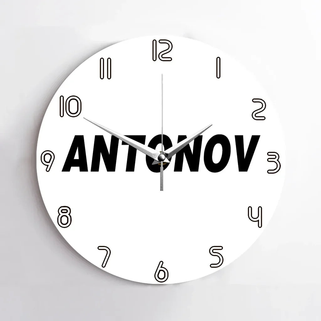 Antonov & Text Wall Clock - view 10