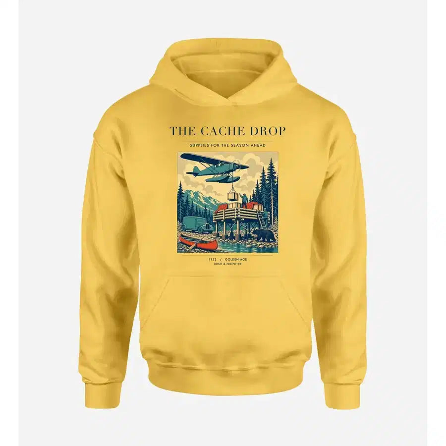 VINTAGE G4283 - The Cache Drop - Premium Hoodie design on yellow premium