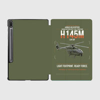 Thumbnail for Airbus Helicopters H145M LUH SOF design on green army samsung tablet tablet case