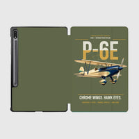 Thumbnail for Curtiss P-6E Hawk design on green army samsung tablet tablet case