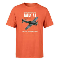 Thumbnail for Hawker Tempest Mk V design on orange t-shirt, single-side print