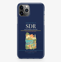 Thumbnail for Santander Airport (SDR) design on navy blue iPhone 16 Pro MagSafe case