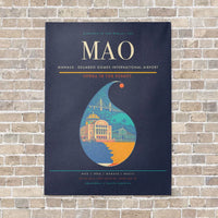 Thumbnail for Manaus - Eduardo Gomes International Airport MAO - Canvas No Frame - Navy Blue