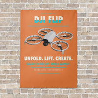 Thumbnail for DJI Flip vertical canvas print - no frame - orange background