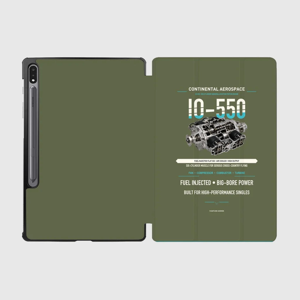 IO-550 design on green army samsung tablet tablet case