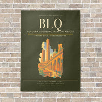 Thumbnail for Bologna Guglielmo Marconi Airport BLQ - Canvas Framed - Green Army