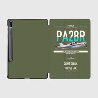 Thumbnail for Piper PA-28R Arrow III design on green army samsung tablet tablet case