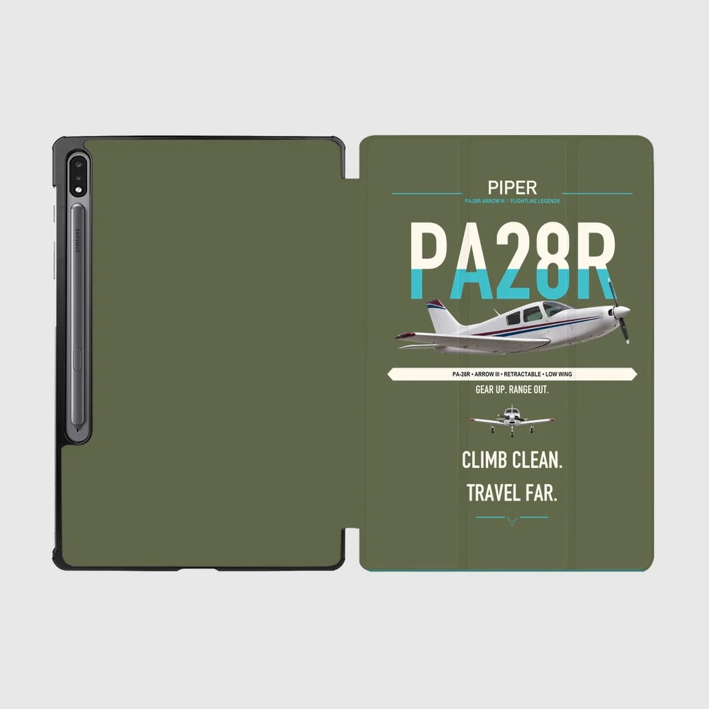 Piper PA-28R Arrow III design on green army samsung tablet tablet case