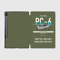 Thumbnail for Pilatus PC-6 Porter design on green army samsung tablet tablet case