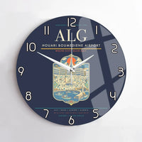 Thumbnail for Houari Boumediene Airport ALG Wall-Clock No-Frame - Navy Blue