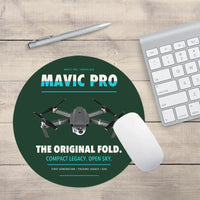 Thumbnail for DJI Mavic Pro design on dark green round mouse pad