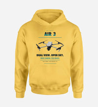 Thumbnail for DJI Air 3 design on yellow hoodie single side