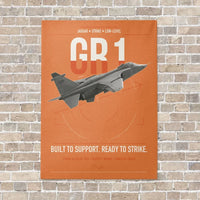 Thumbnail for SEPECAT Jaguar GR1 vertical canvas print - no frame - orange background
