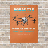 Thumbnail for DJI Agras T25 vertical canvas print - no frame - orange background