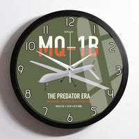 Thumbnail for MQ-1B Predator design on green army framed wall clock