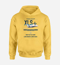Thumbnail for Cessna Citation XLSPlus design on yellow double-side hoodie, single-side print