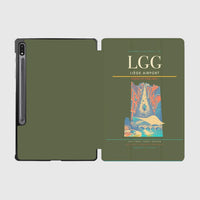 Thumbnail for Liège Airport (LGG) design on green army samsung tablet tablet case