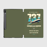 Thumbnail for Boeing 737-400 Classic design on green army samsung tablet tablet case