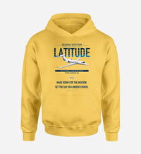 Thumbnail for Cessna Citation Latitude design on yellow double-side hoodie, single-side print
