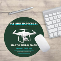 Thumbnail for DJI P4 Multispectral design on dark green round mouse pad