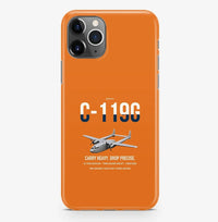 Thumbnail for C-119G Flying Boxcar design on orange magsafe iphone case, for iPhone Pro Max