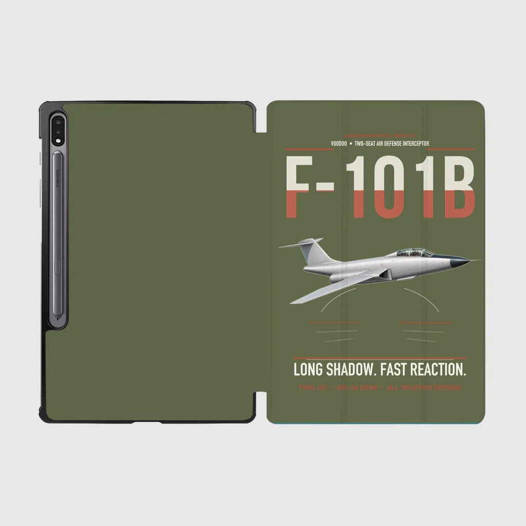 F-101B Voodoo design on green army samsung tablet tablet case