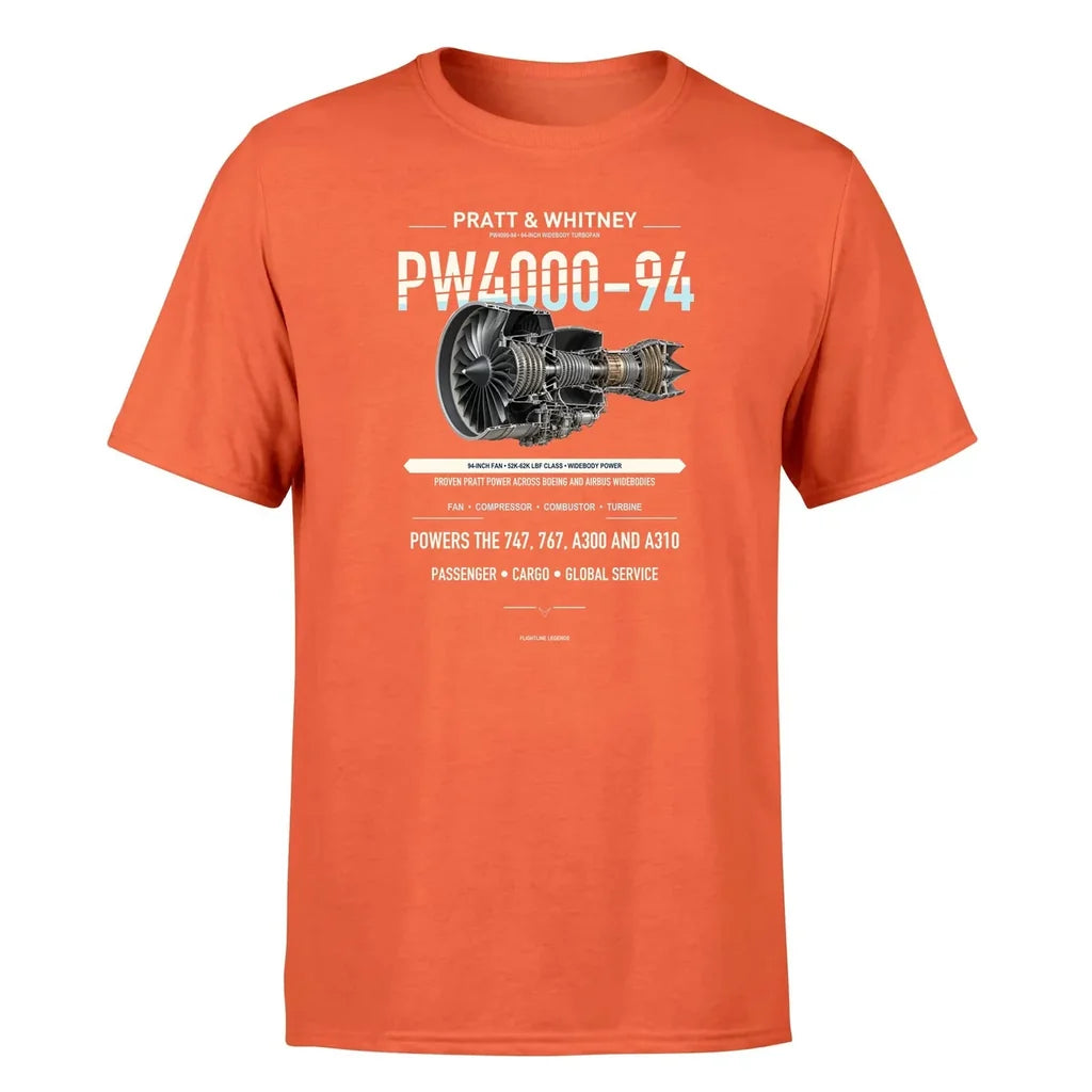 PW4000-94 design on orange single side