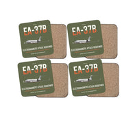 Thumbnail for EA-37B Compass Call design on green army 4 pieces set coaster