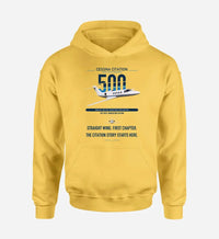 Thumbnail for Cessna Citation 500 - Citation I design on yellow double-side hoodie, single-side print