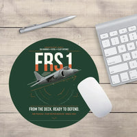 Thumbnail for British Aerospace Sea Harrier FRS.1 design on dark green round mouse pad
