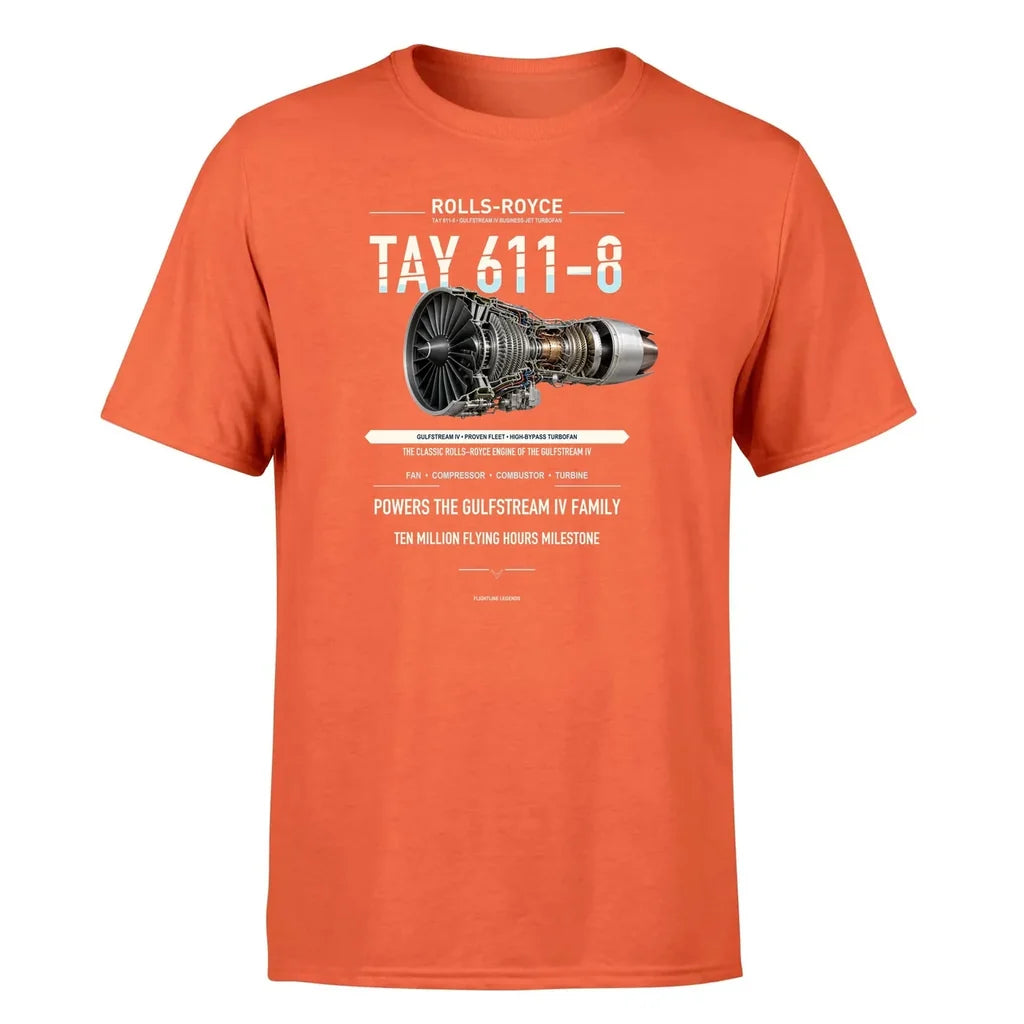 TAY 611-8 design on orange single side