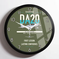 Thumbnail for Diamond DA20 design on green army framed wall clock