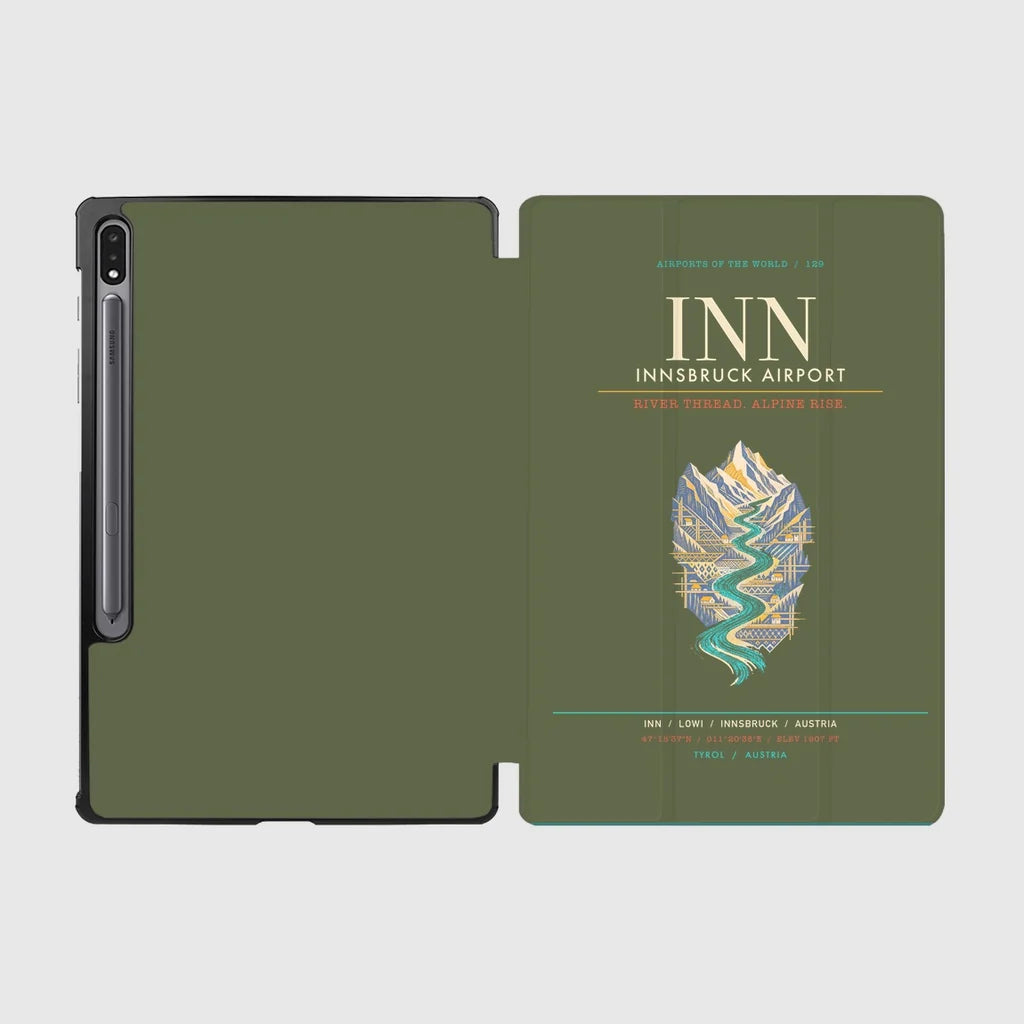 Innsbruck Airport INN - Inn Valley Alpine Weave - Green Army