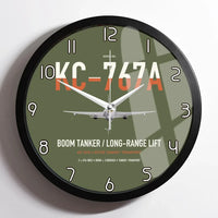 Thumbnail for Boeing KC-767A design on green army framed wall clock