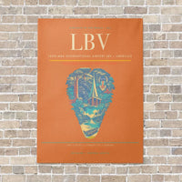 Thumbnail for Leon-Mba International Airport LBV — Libreville vertical canvas print - no frame - orange background