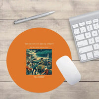 Thumbnail for VINTAGE G4495 - The Monsoon Break Sprint - Designed Mouse Pads design on orange round